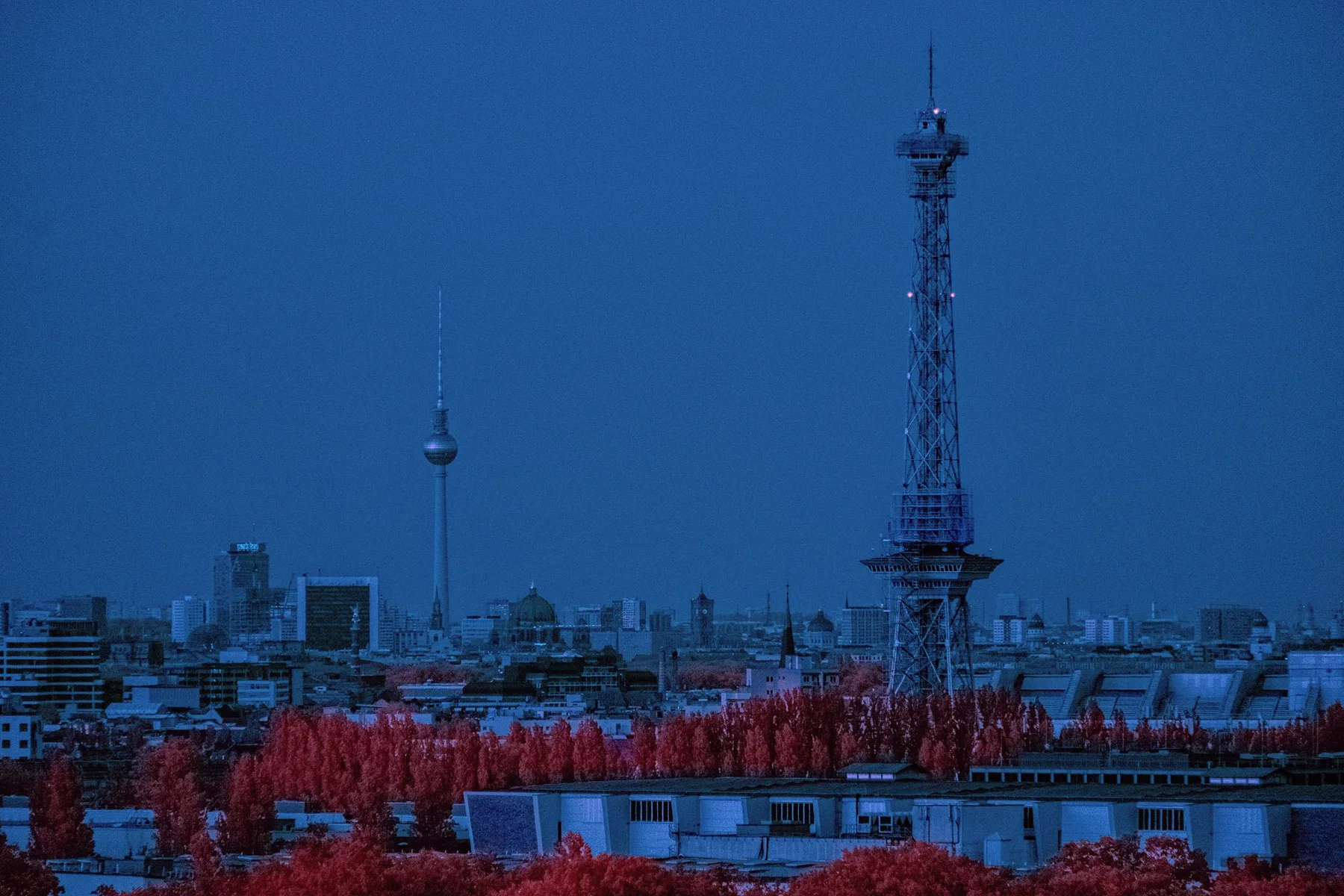 Vue sur la silhouette urbaine de Berlin.