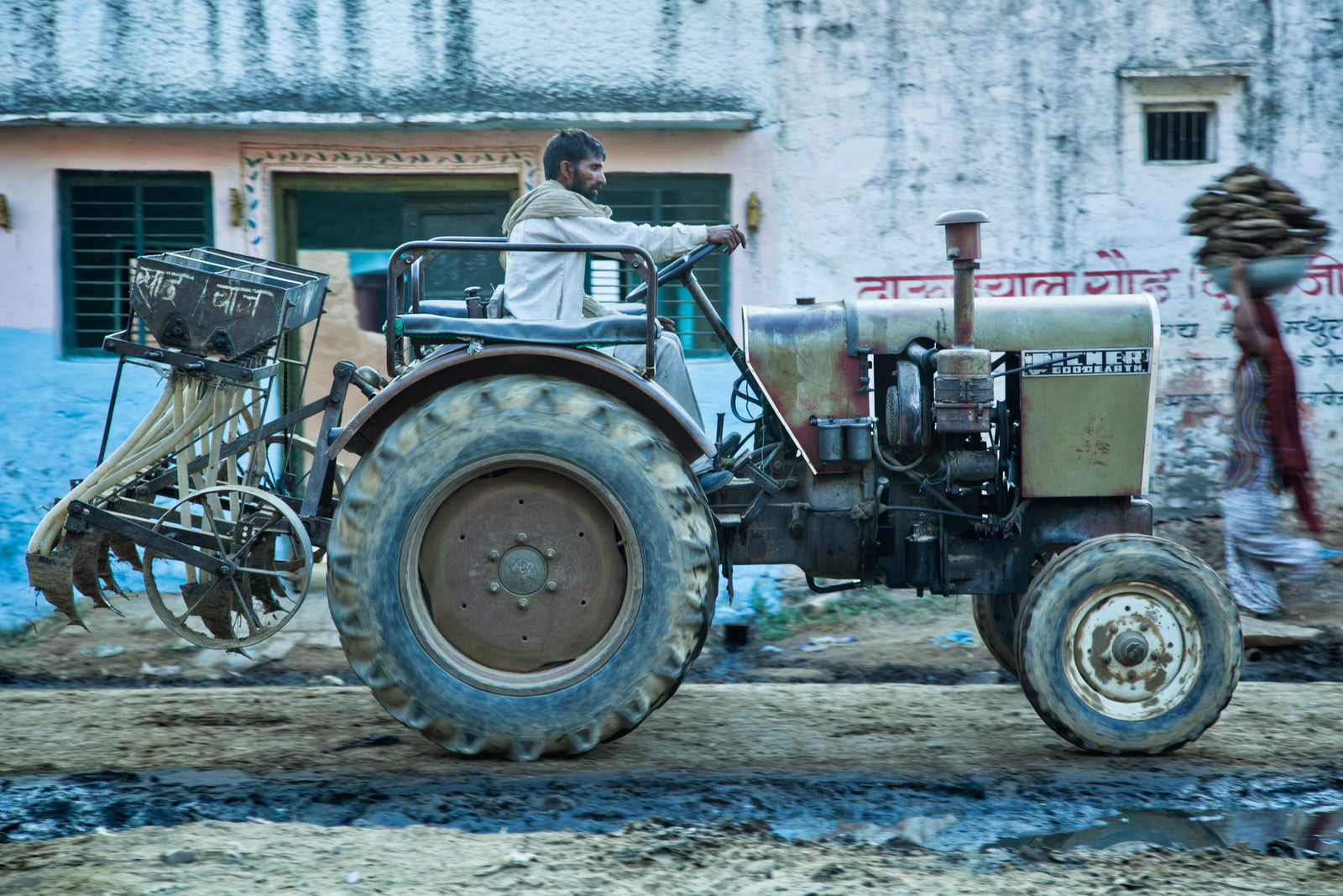 Fine art photography by André Wagner: In a village near Varshana, Uttar Pradesh.