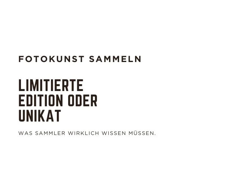 Édition limitée ou œuvre unique — Ce que les collectionneurs doivent savoir