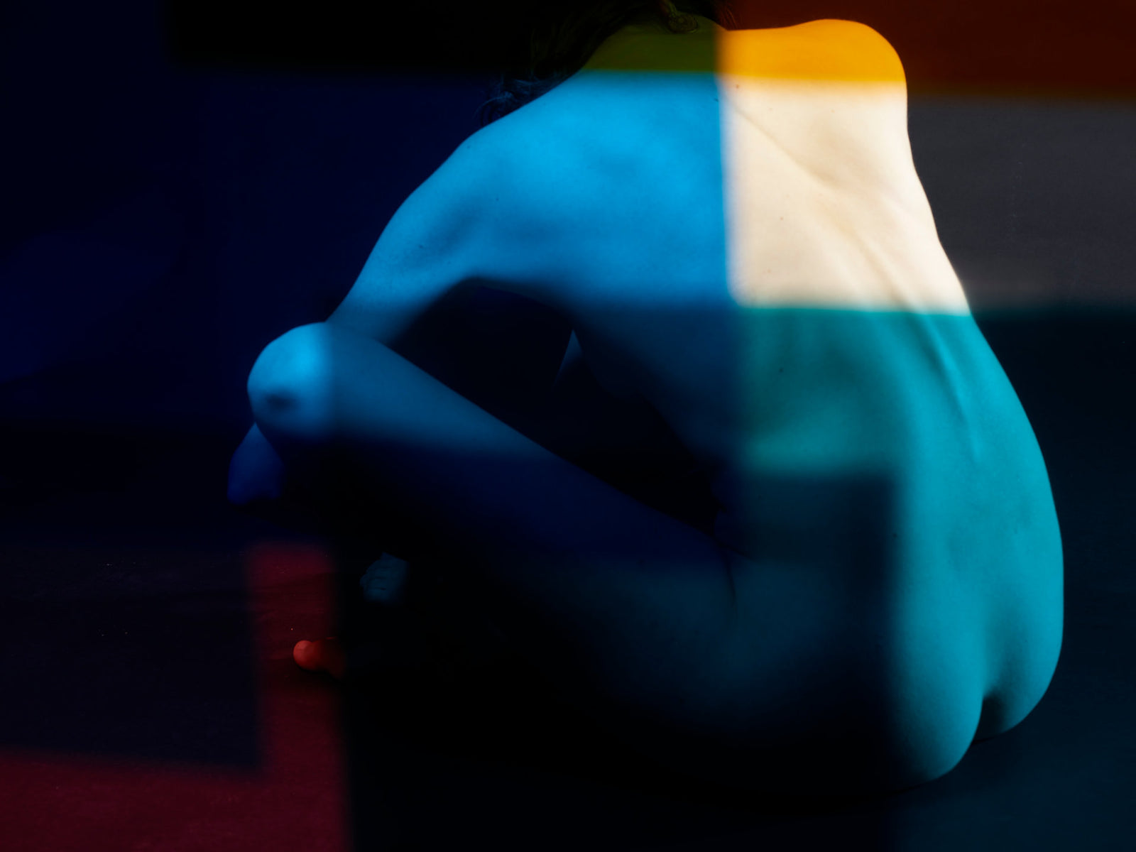 Fine art photography by André Wagner: A deeply rounded back occupies most of the horizontal frame — Paula XVI.