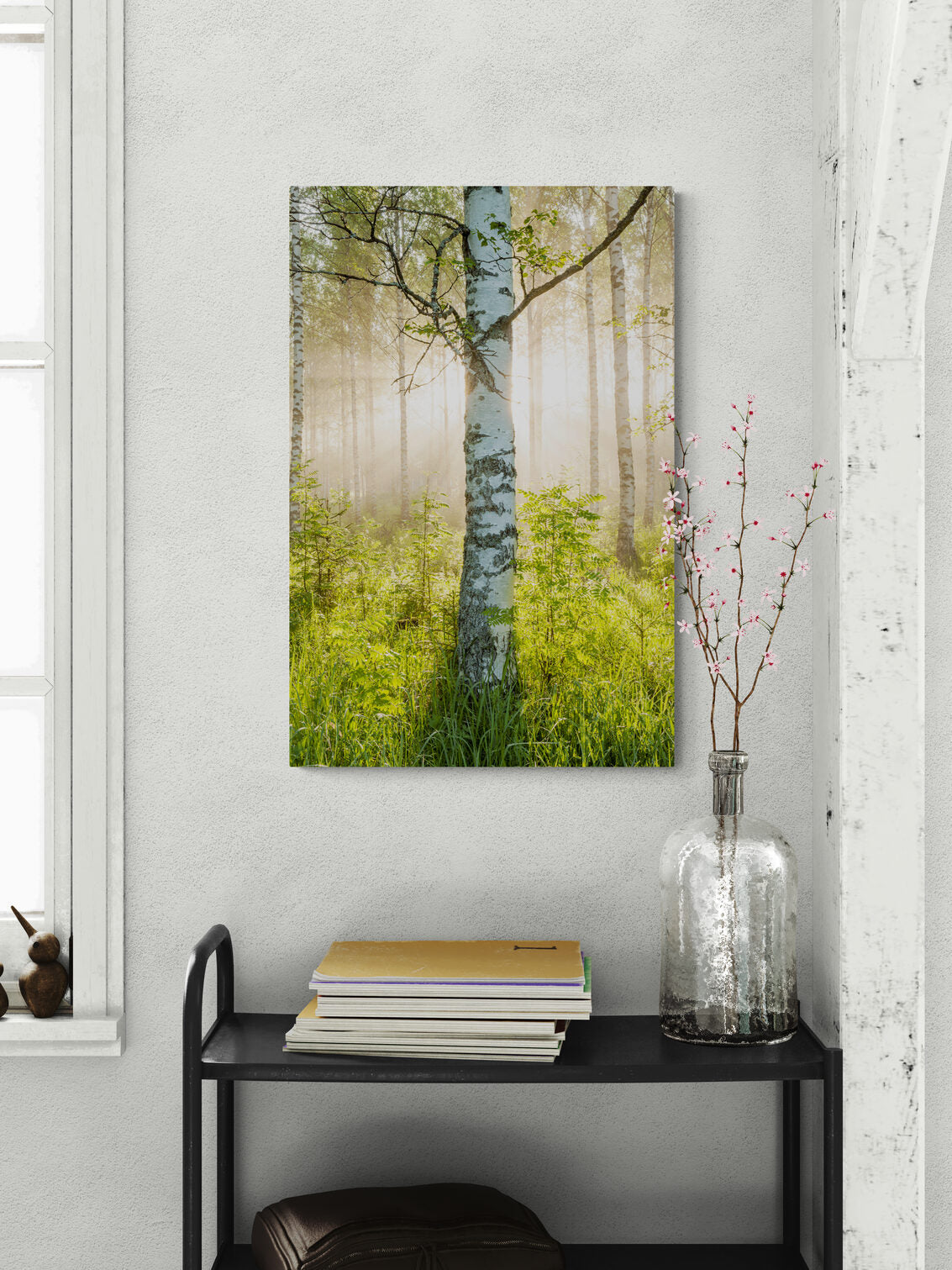 Visualisation d&rsquo;int&eacute;rieur avec l&rsquo;&oelig;uvre photographique &laquo; Sacred light, Finnland &raquo; d&rsquo;Andr&eacute; Wagner ; il ne s&rsquo;agit pas d&rsquo;une installation photographi&eacute;e.