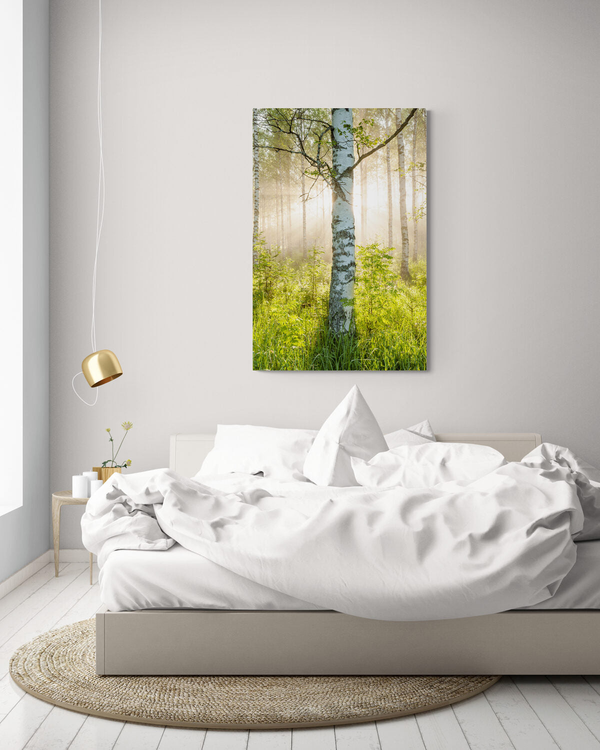 Visualisation d&rsquo;int&eacute;rieur avec l&rsquo;&oelig;uvre photographique &laquo; Sacred light, Finnland &raquo; d&rsquo;Andr&eacute; Wagner ; il ne s&rsquo;agit pas d&rsquo;une installation photographi&eacute;e.