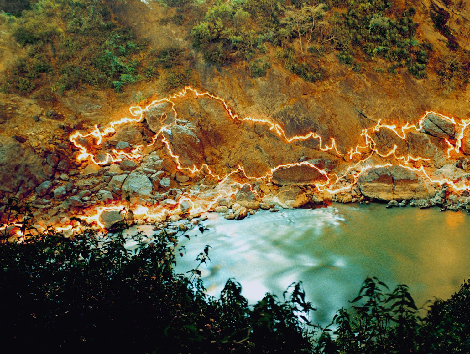 Fine art photography by Andr&eacute; Wagner: Original text from the artist&rsquo;s archive &mdash; Three Elements, Indien.