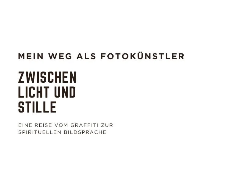 À propos de moi — Mon parcours d’artiste photographe