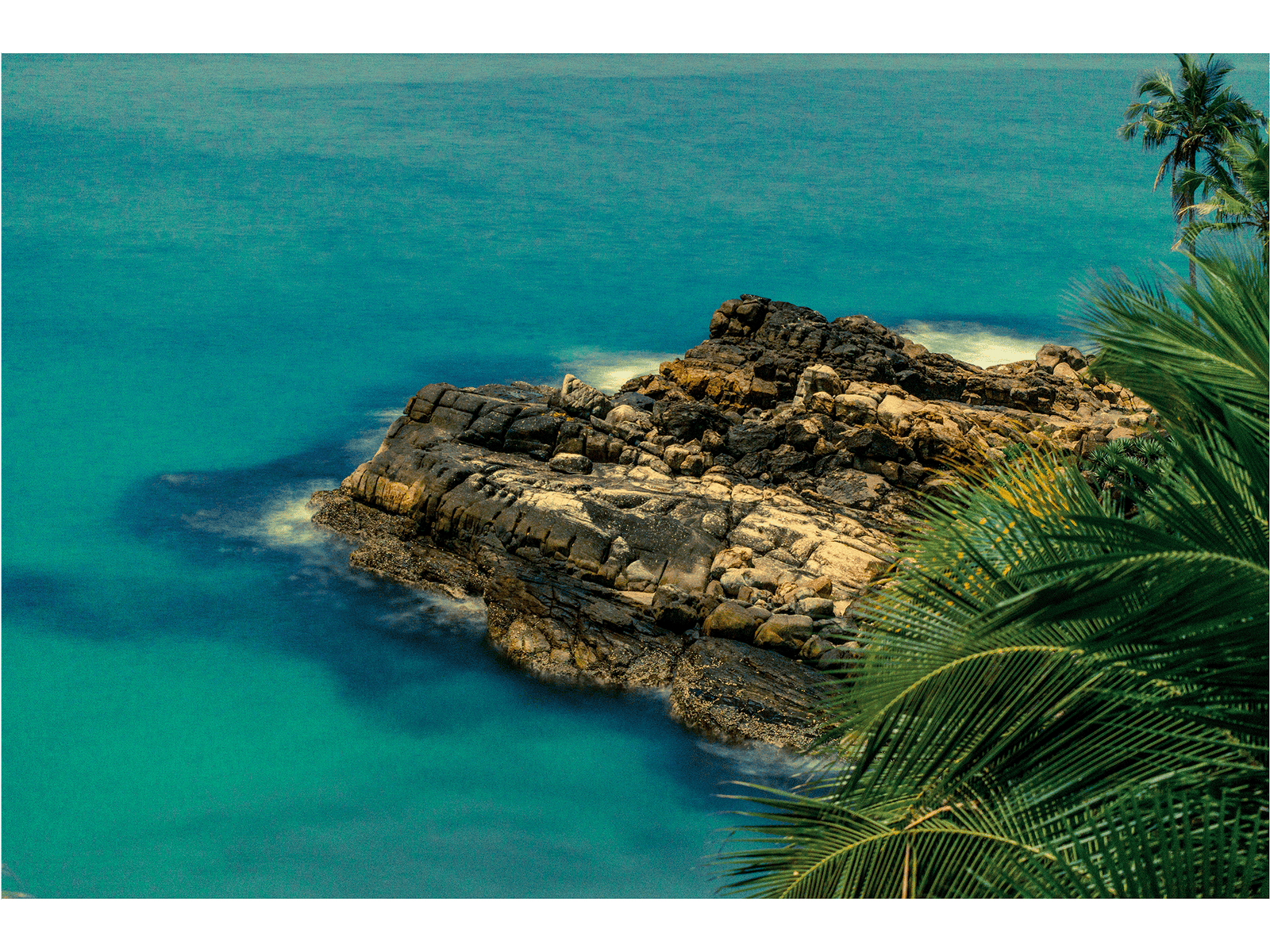 Ocean rock in kerala, Indien