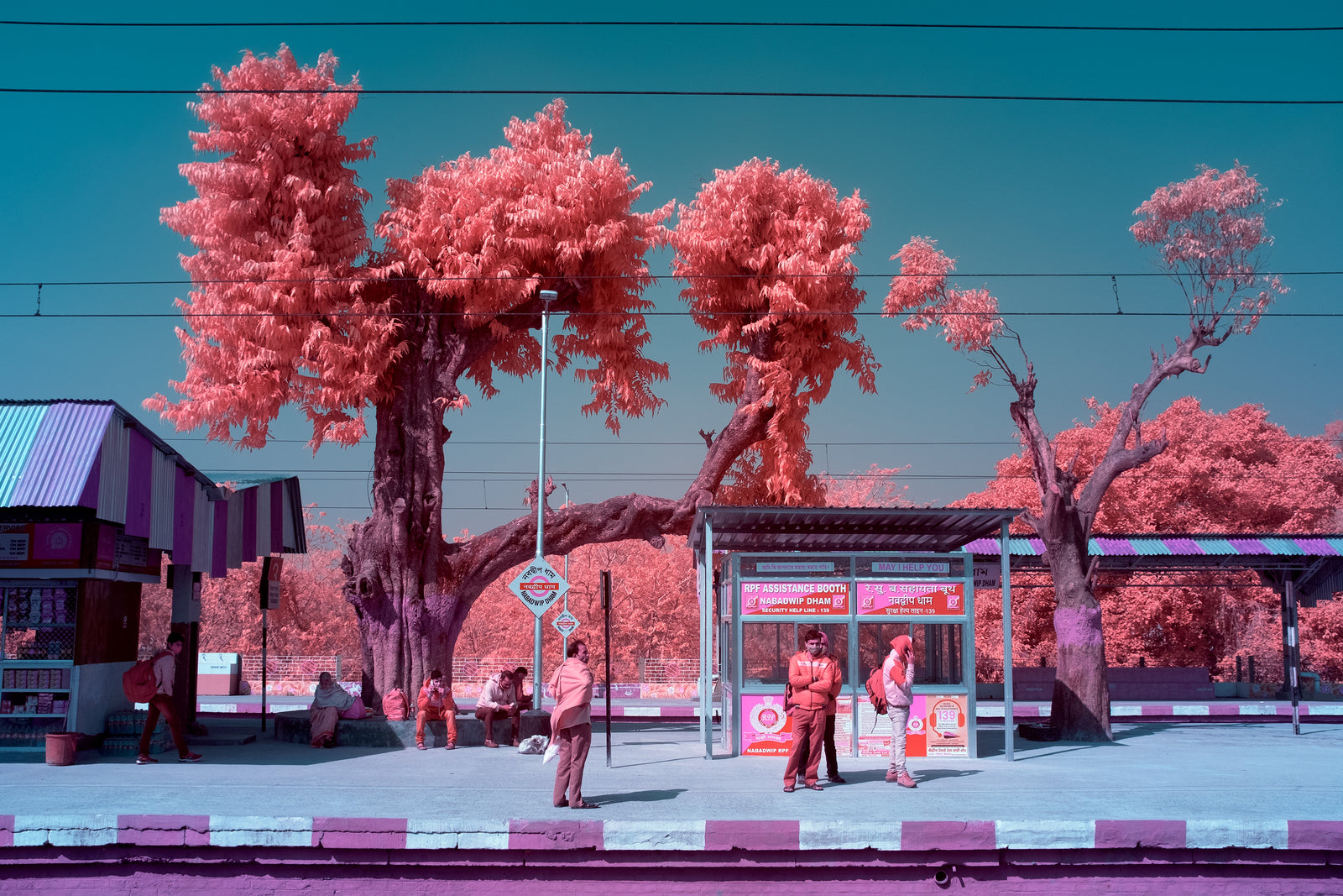 Navadvip train station, Indien