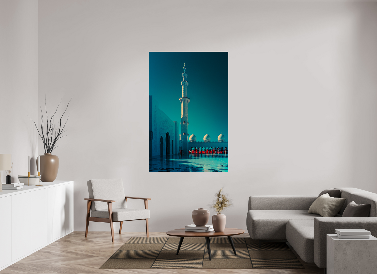 Vertical Silence · 111 × 167 cm · ChromaLuxe · glänzend · Ohne Rahmen