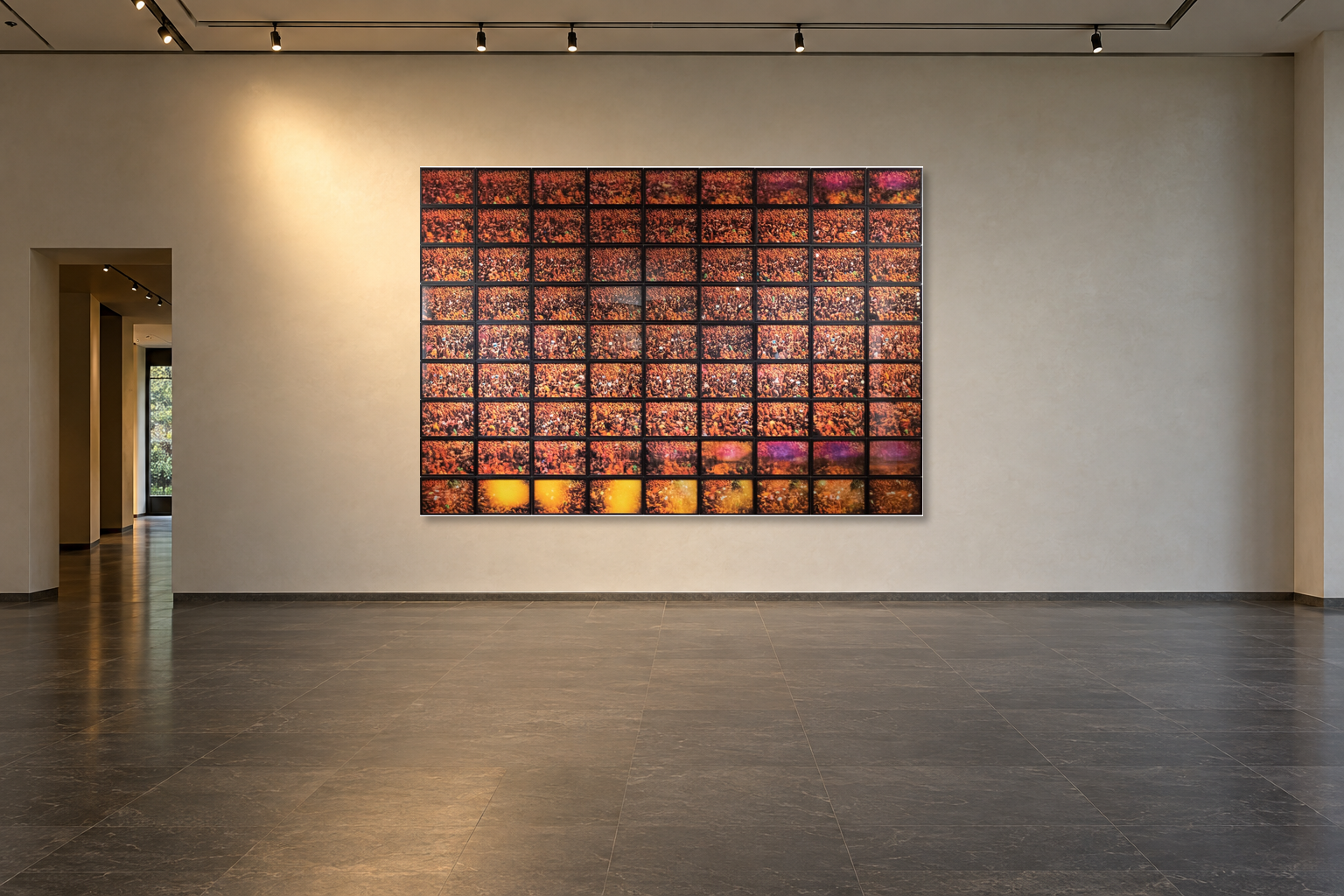 PIGMENT AND WATER, INDIEN — Raumansicht, Gesamtinstallation 193 × 283 cm